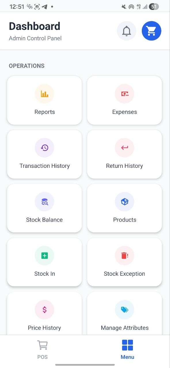 Ayar POS Android app screenshot